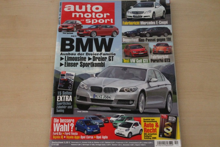 Deckblatt Auto Motor und Sport (10/2009)